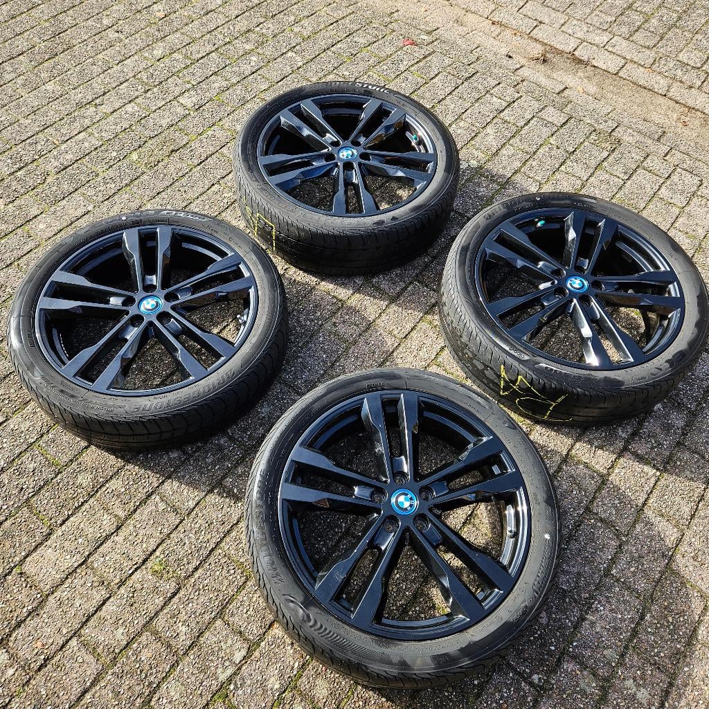 BMW i3s 20" Velgen + Zomerbanden – Styling 431 Jet Black, Ophalen, Gebruikt, BMW