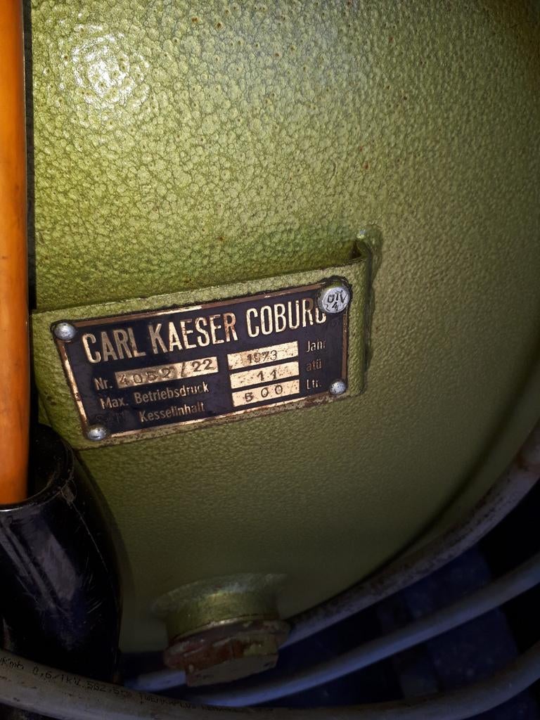 The koop compressor Mark kaeser 600l liter druk 12.00 per, Ophalen of Verzenden