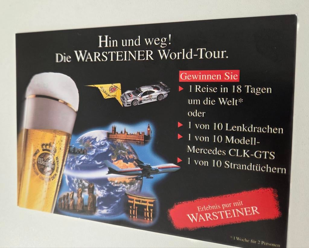 Warsteiner World-Tour 1998, Verzenden, 1980 tot heden, Ongelopen, Overige thema's
