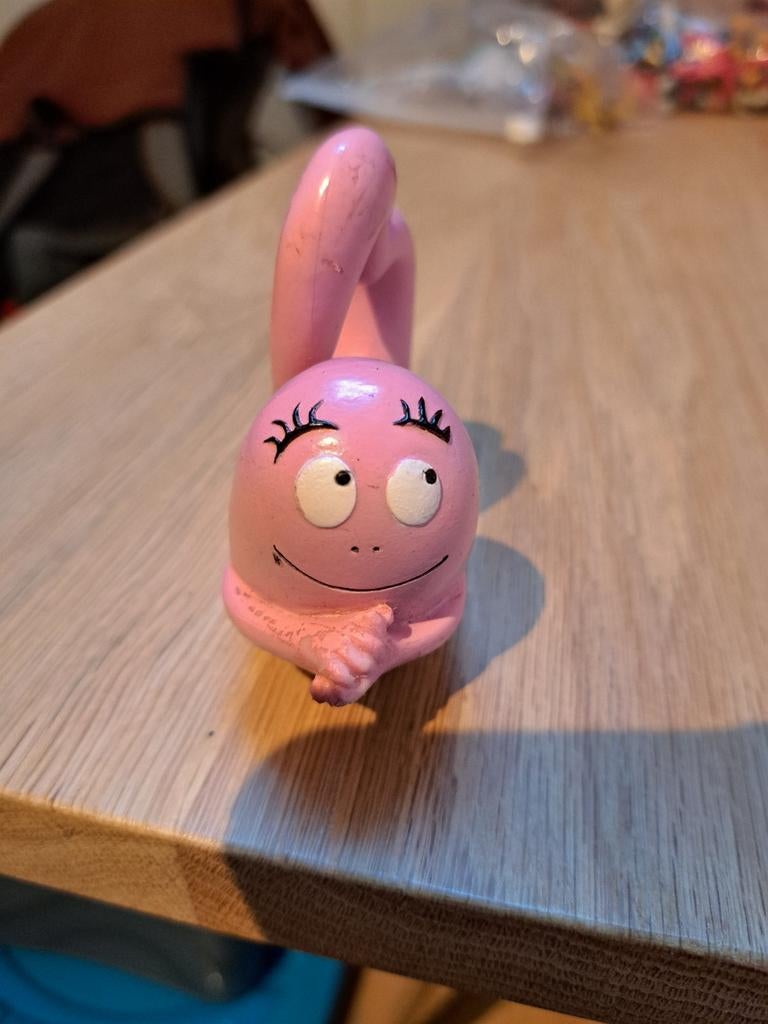 Barbapapa hartje roze poppetje figuur, Ophalen of Verzenden, Gebruikt