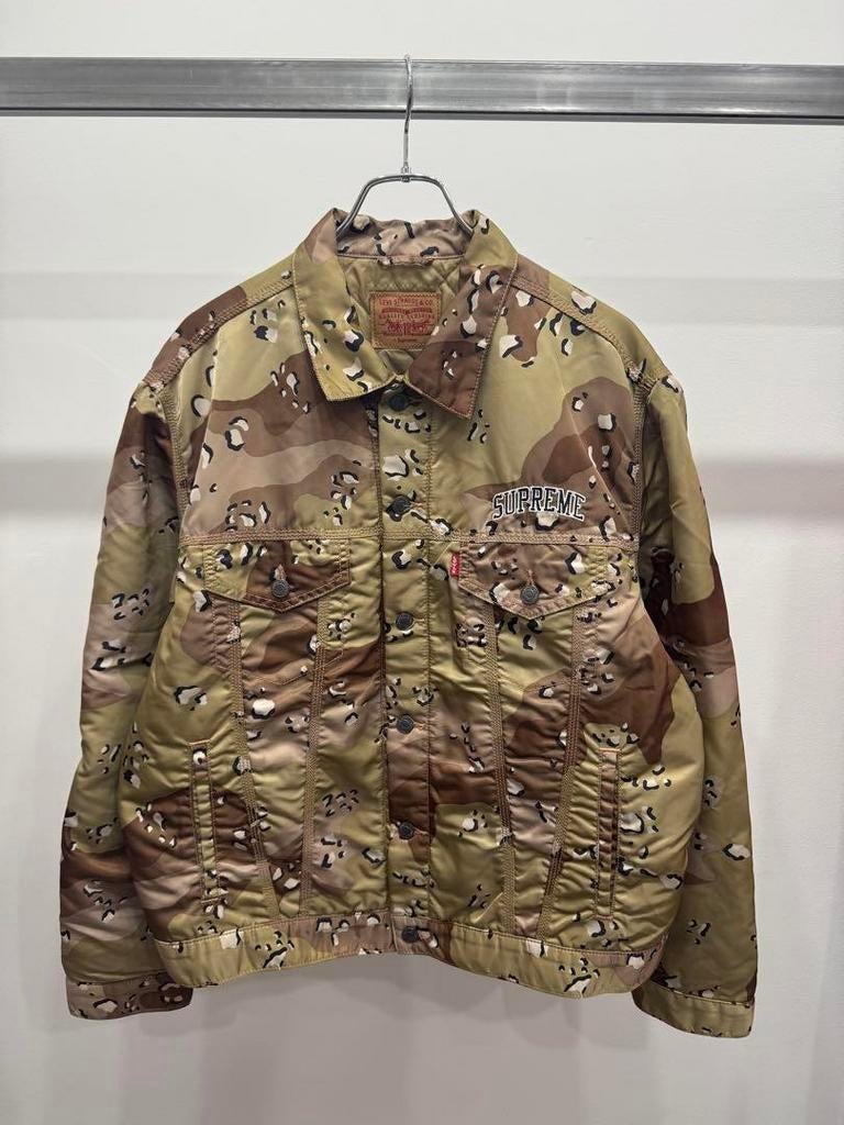 Supreme X Levis Exclusive camo Jas, Maat 52/54 (L), Beige, Ophalen of Verzenden, Zo goed als nieuw