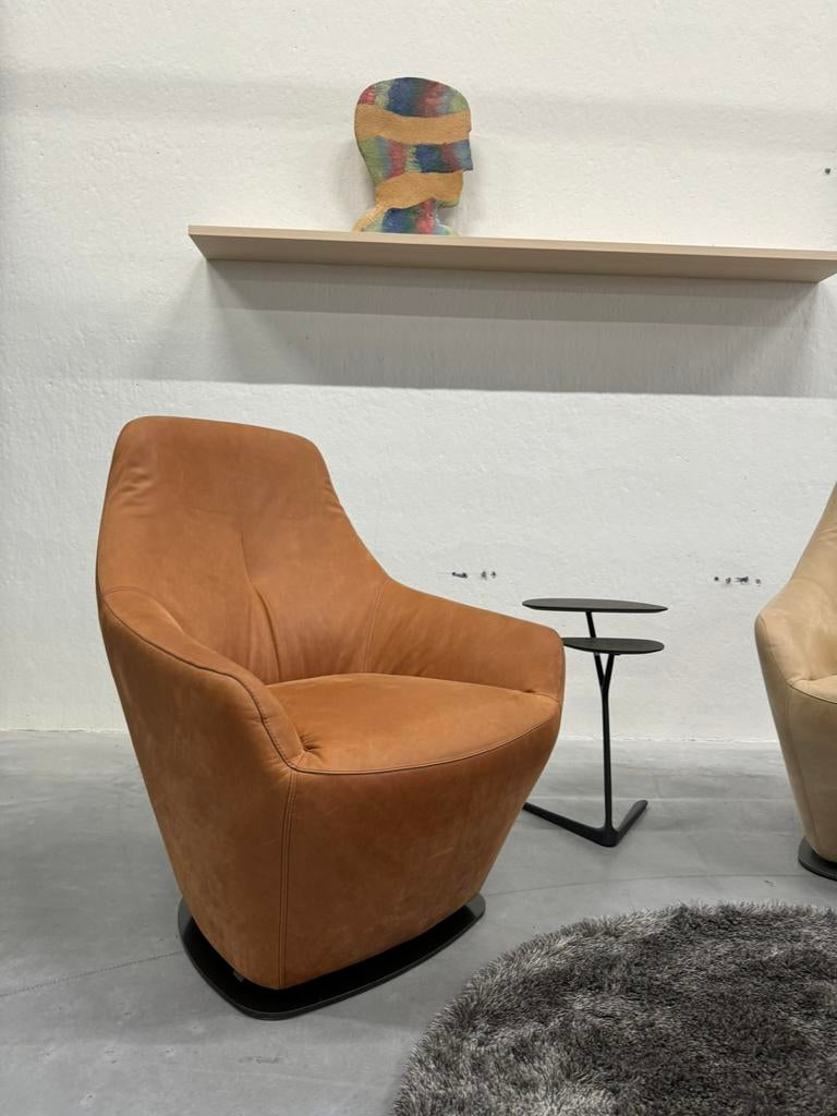 Nieuw Leolux Cantate Fauteuil Danza leer Design draai stoel, Huis en Inrichting, Fauteuils, Leolux, Nieuw, Ophalen of Verzenden