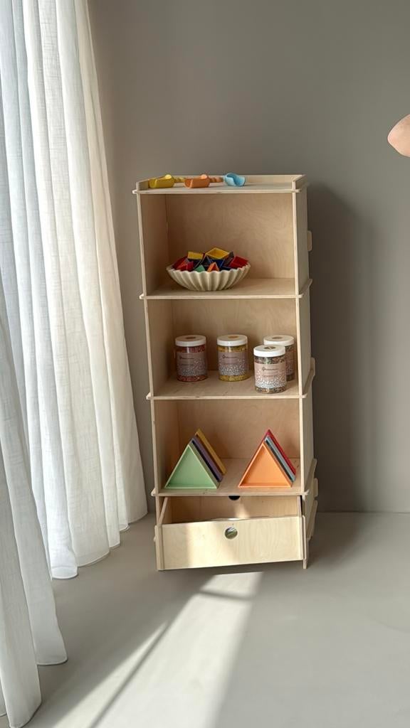 Pixiform Jacob Boekenkast hout, Huis en Inrichting, Kasten | Boekenkasten, Ophalen, Minder dan 50 cm, 100 tot 150 cm, Nieuw