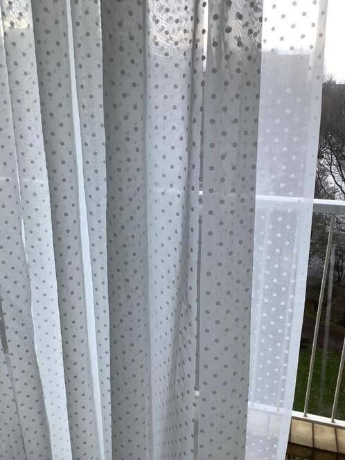 4 kant & klaar lichte vitrage gordijnen curtains B x 350 wit, Ophalen, 200 cm of meer, Wit, Nieuw