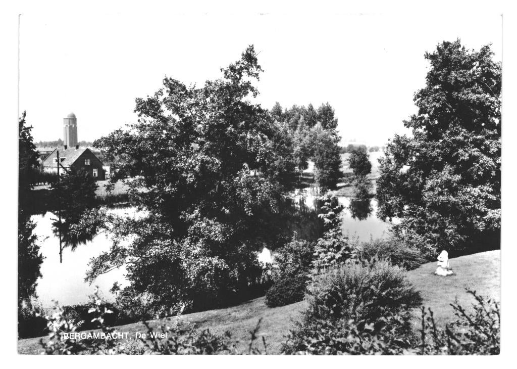 802315 Bergambacht ZH 1969 Bergambacht zegel Kind met fluit, Ophalen of Verzenden, 1960 tot 1980, Gelopen, Zuid-Holland