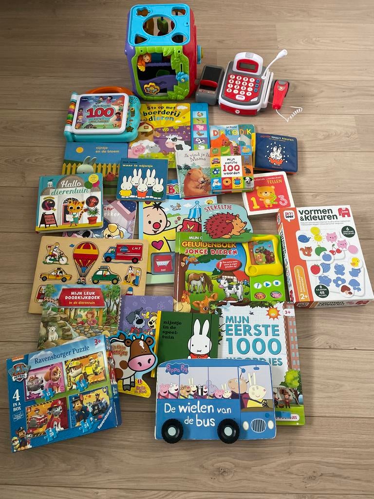 Grote collectie kinderboekjes en speelgoed, Ophalen, Gebruikt, Puzzelen