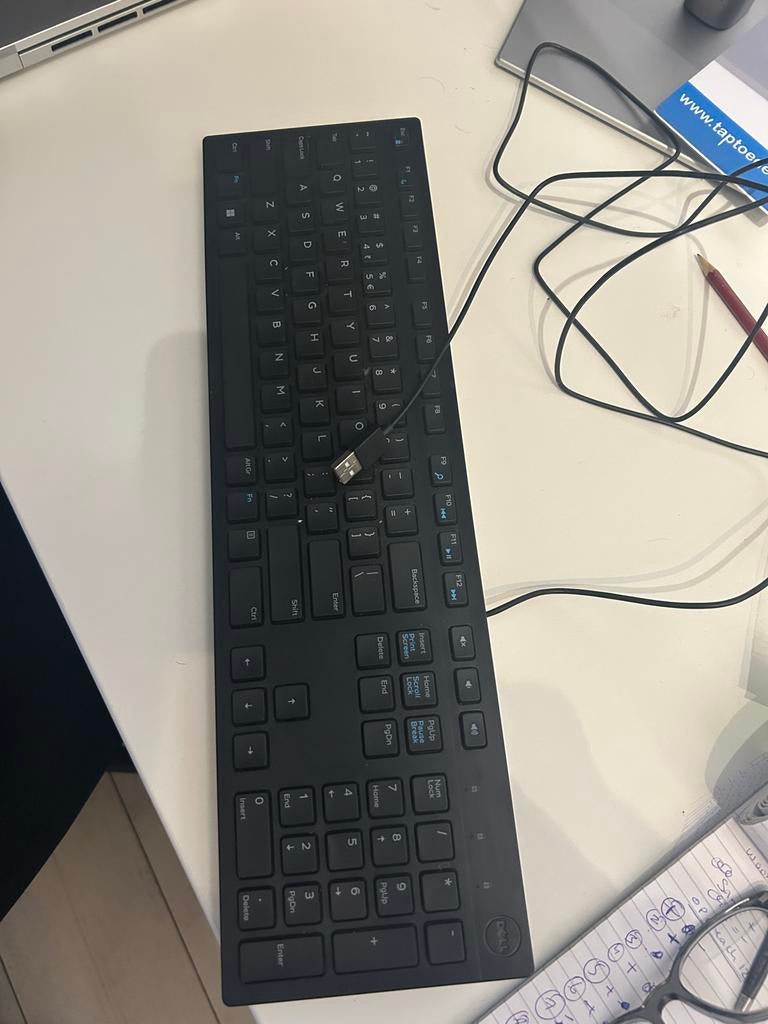 Dell toetsenbord (bedraad), Ophalen of Verzenden, Qwerty, Gebruikt, Bedraad