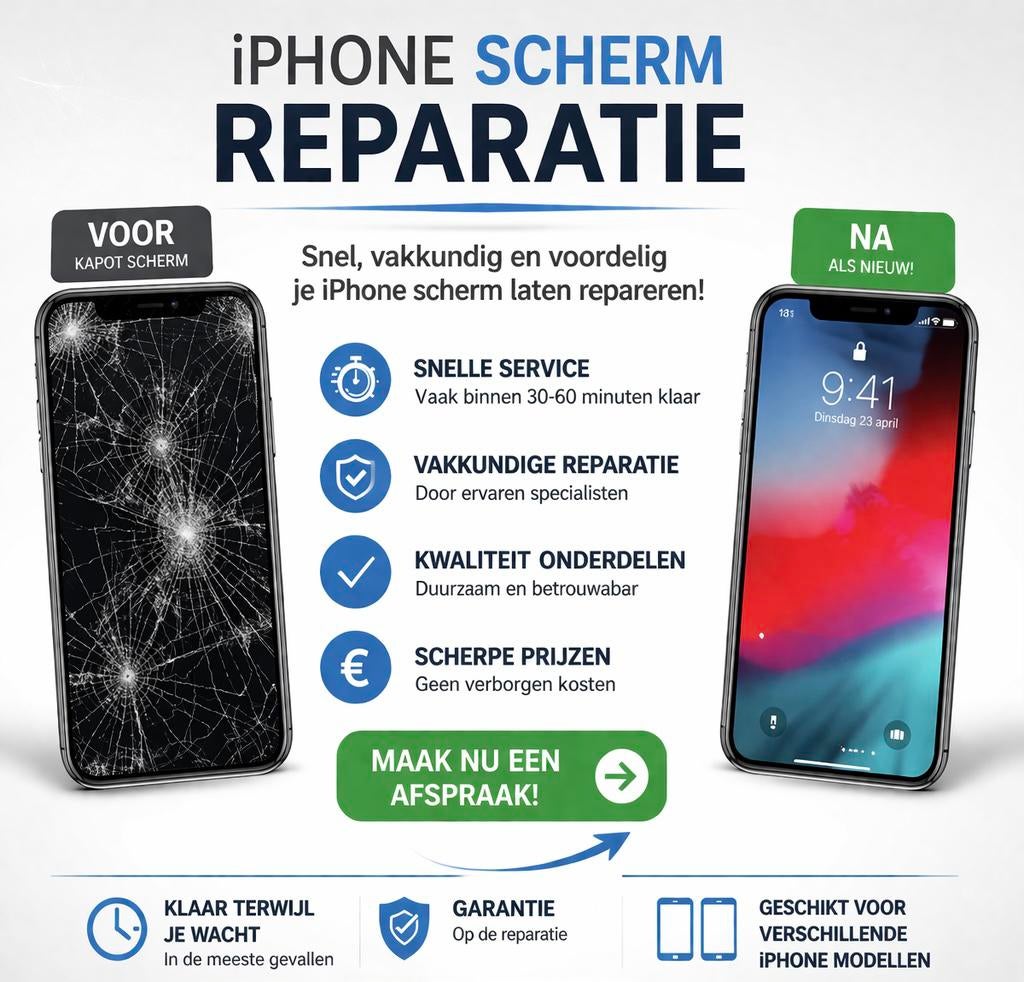Telefoon Reparatie!!!actie️ lees beschrijving⬇️, Ophalen of Verzenden, Zo goed als nieuw