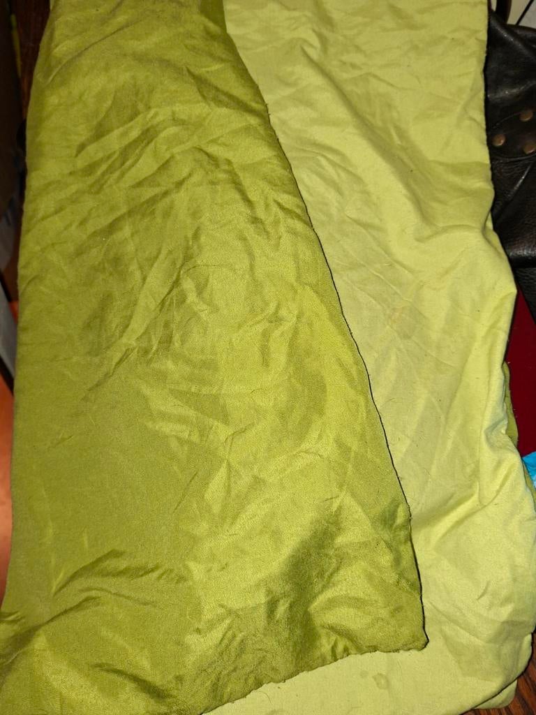 Dekbed overtrek lits jumeaux, Tweepersoons, Ophalen of Verzenden, Zo goed als nieuw, Geel