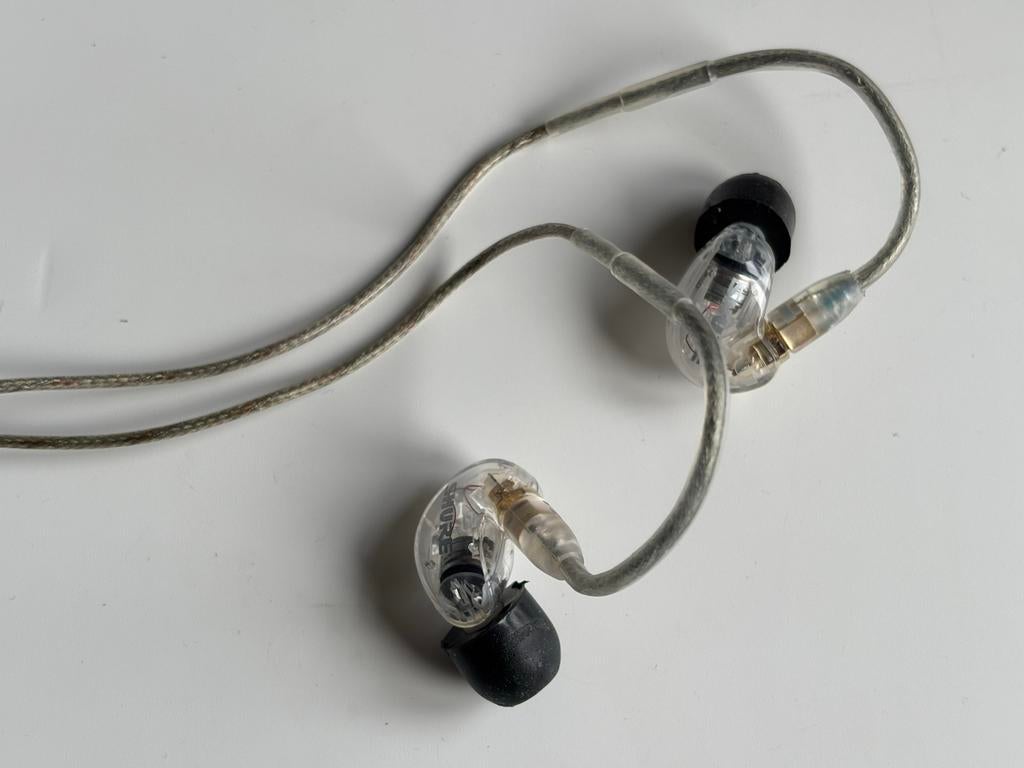 Shure SE215-CL In-Ear Monitors met Hoes, Audio, Tv en Foto, Koptelefoons, Overige merken, Gebruikt, Shure, Shure