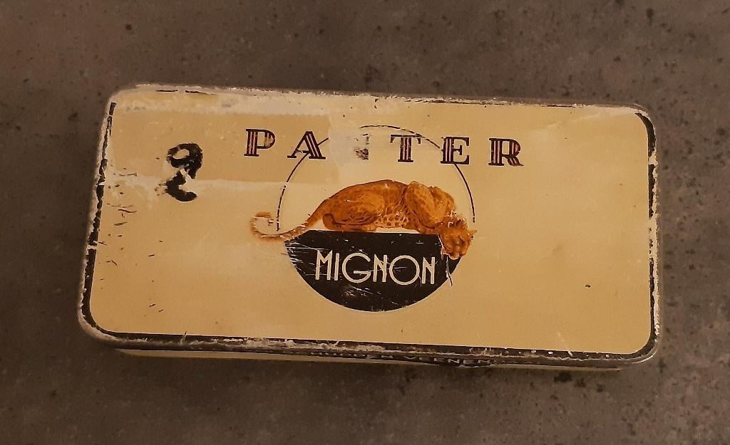 sigarenblikje Panter Mignon, Verzamelen, Blikken, Ophalen of Verzenden, Gebruikt, Overige, Overige merken