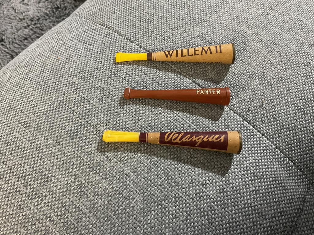 Vintage sigarenpijpjes - Willem II, Panter, Velasques, Antiek en Kunst, Ophalen of Verzenden