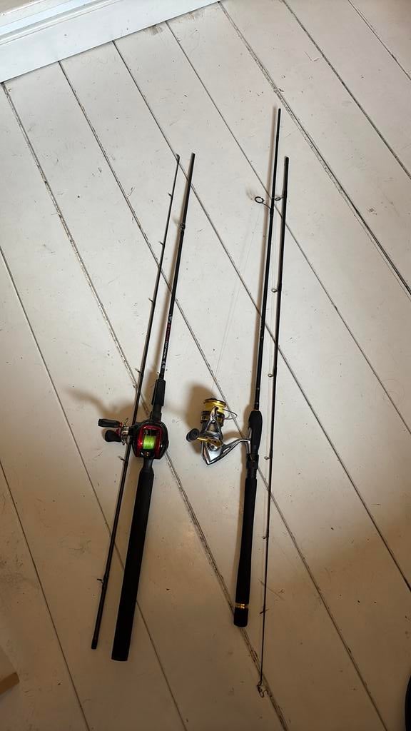 2 goede en super nette vishengels, Ophalen of Verzenden, Zo goed als nieuw