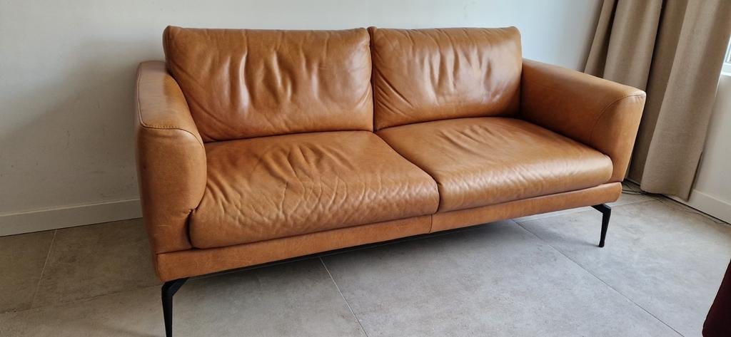 Enzo Luca 2 zits bank, Ophalen, 75 tot 100 cm, Leer