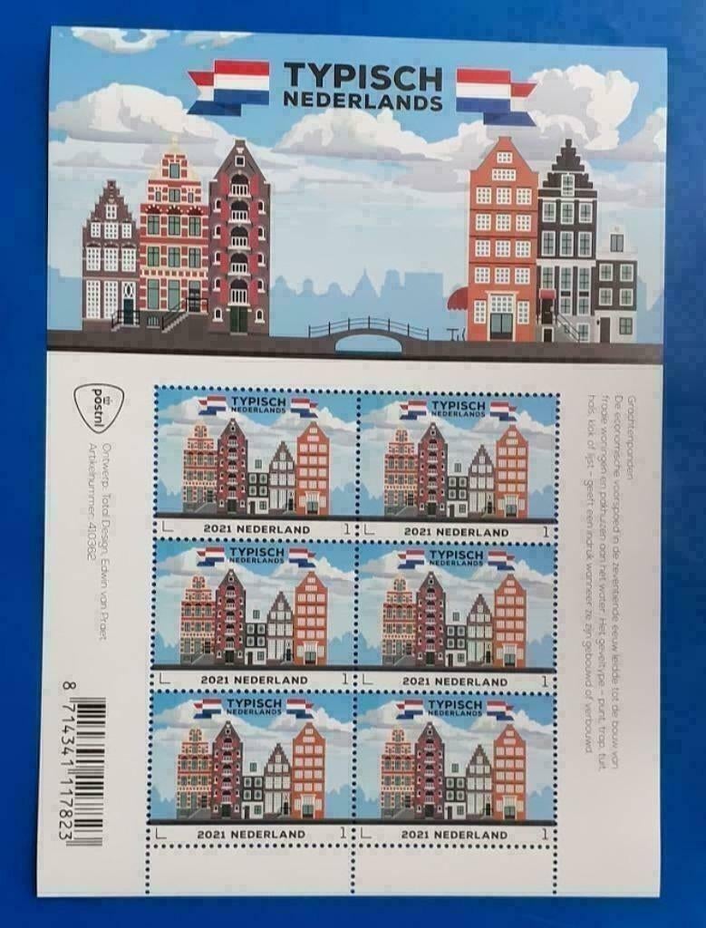 NVPH 3923 Typisch Nederlands - grachtenpanden (postzegelvel), Ophalen of Verzenden, Na 1940, Postfris