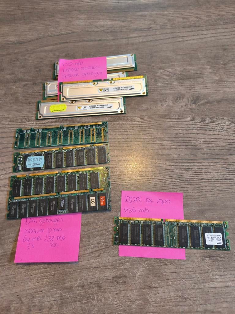 Grote partij geheugen strips, Computers en Software, RAM geheugen, Desktop, Ophalen of Verzenden