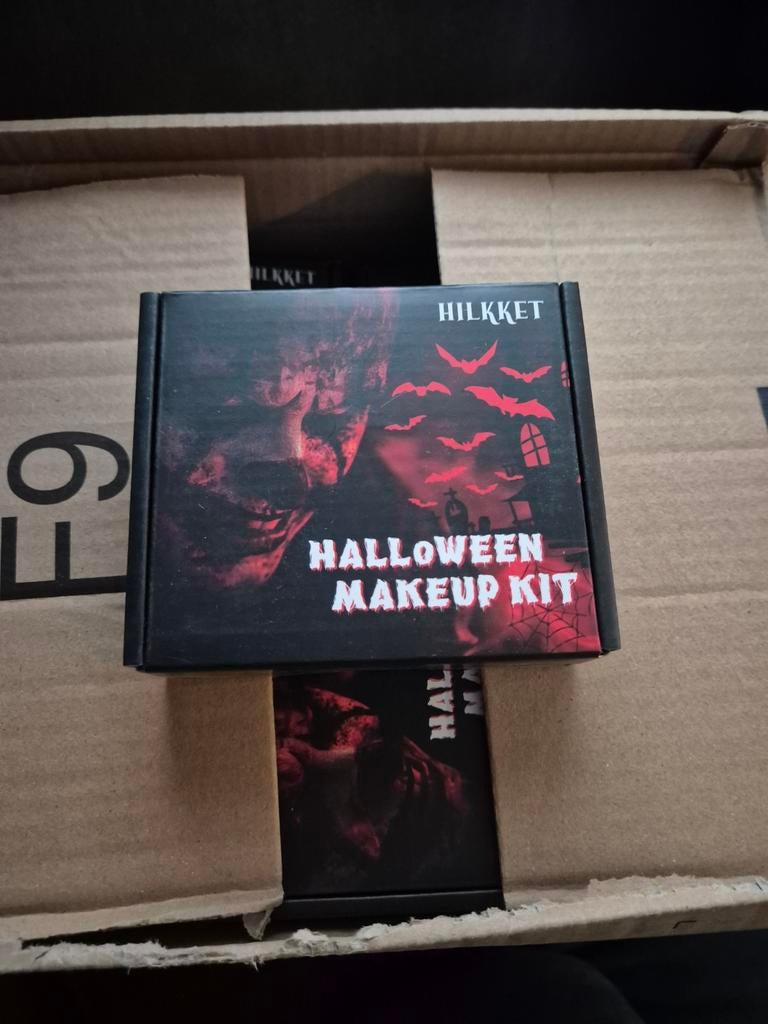 Halloween Make-up Kit partij ook voor carnaval of feestjes, Ophalen of Verzenden, Nieuw, Overige kleuren, Gehele gezicht
