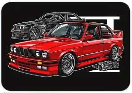 BMW DEURMAT 40X60 MOHAIR PRACHTIGE KLEUR ANTI SLIP, Ophalen of Verzenden, Nieuw