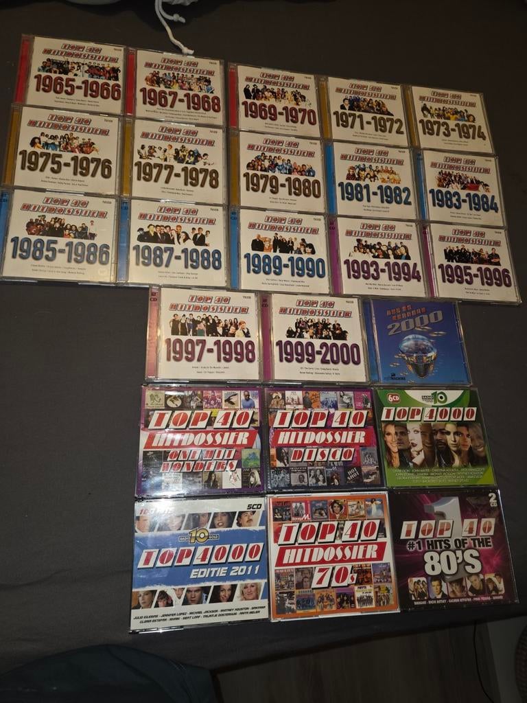 24 x Top 40 HITDOSSIER ZGAN cd's orgineel compleet pop, Ophalen of Verzenden, Zo goed als nieuw, Pop, Boxset