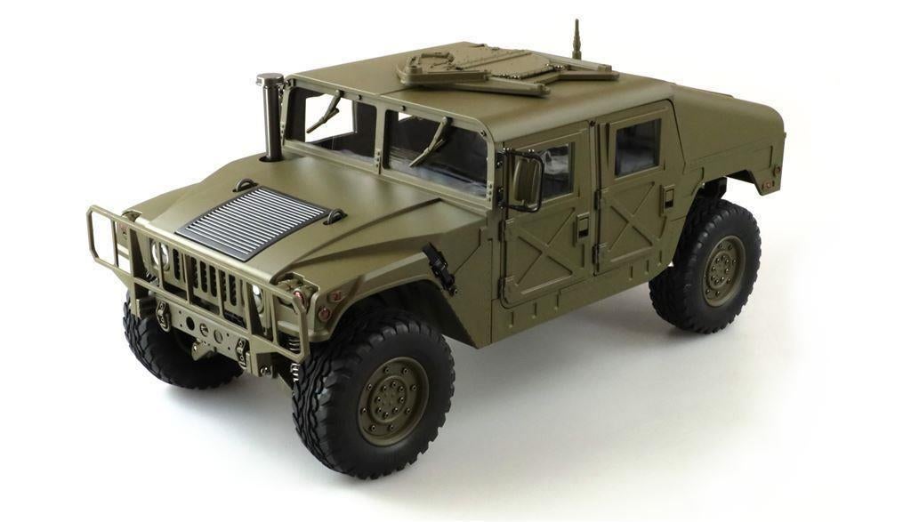 Radiografisch bestuurbare 4x4 U.S. Militär Truck 1:10 Army g, Ophalen of Verzenden, Nieuw, Overige schalen, Auto offroad