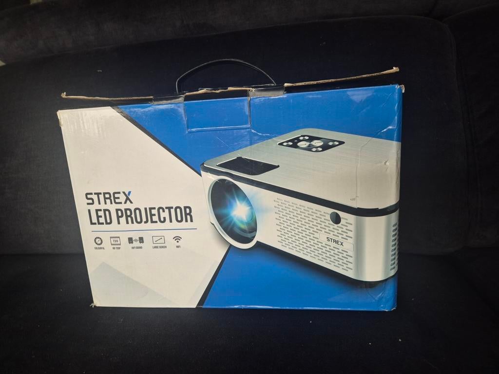 Zo goed als nieuw, Audio, Tv en Foto, Beamers, Overige technologieën, Ophalen of Verzenden, Full HD (1080), Strex
