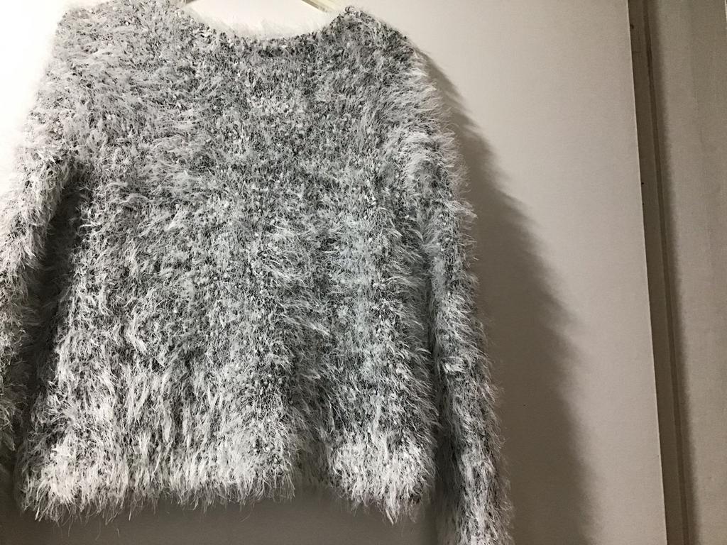 Trui lijkt “mohair” maat S, Ophalen of Verzenden, Zo goed als nieuw, Maat 38/40 (M), Wit
