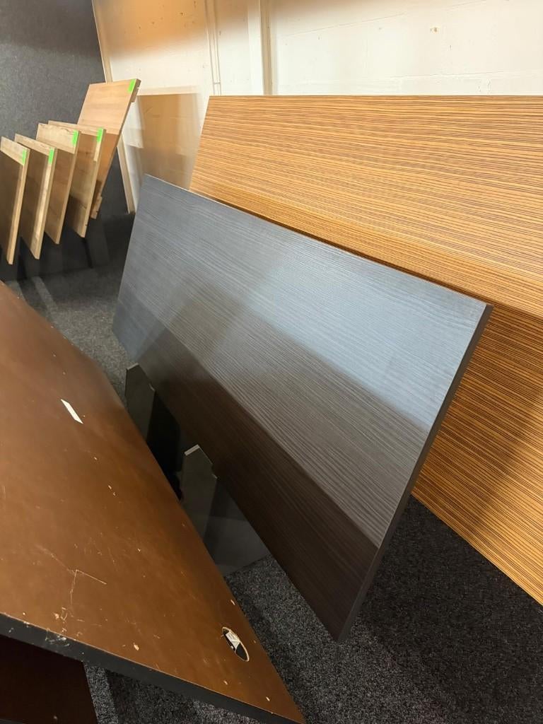 Donker Tafelblad 200x80 cm, Huis en Inrichting, Tafels | Eettafels, Ophalen, Overige materialen, Gebruikt, 200 cm of meer