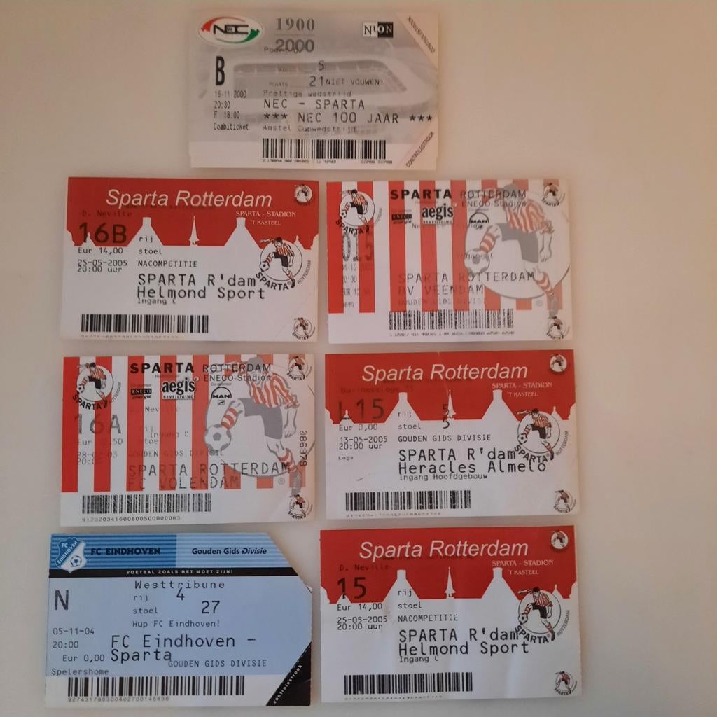 SPARTA - NEC- HELMOND SPORT - VEENDAM - VOLENDAM- HERACLES, Ophalen of Verzenden, Overige binnenlandse clubs