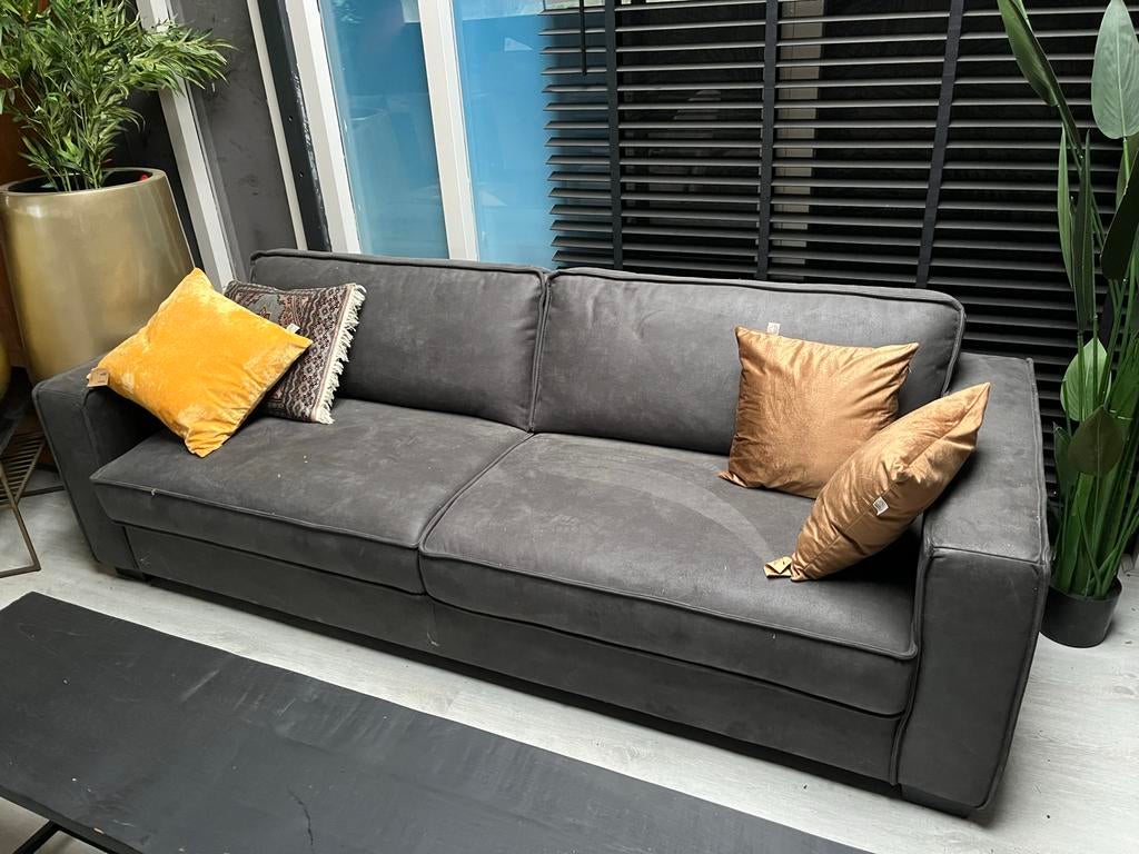 Nieuwe Haveco lederen showmodel bank HOGE KORTING!!, Ophalen, Rechte bank, Driepersoons, Nieuw