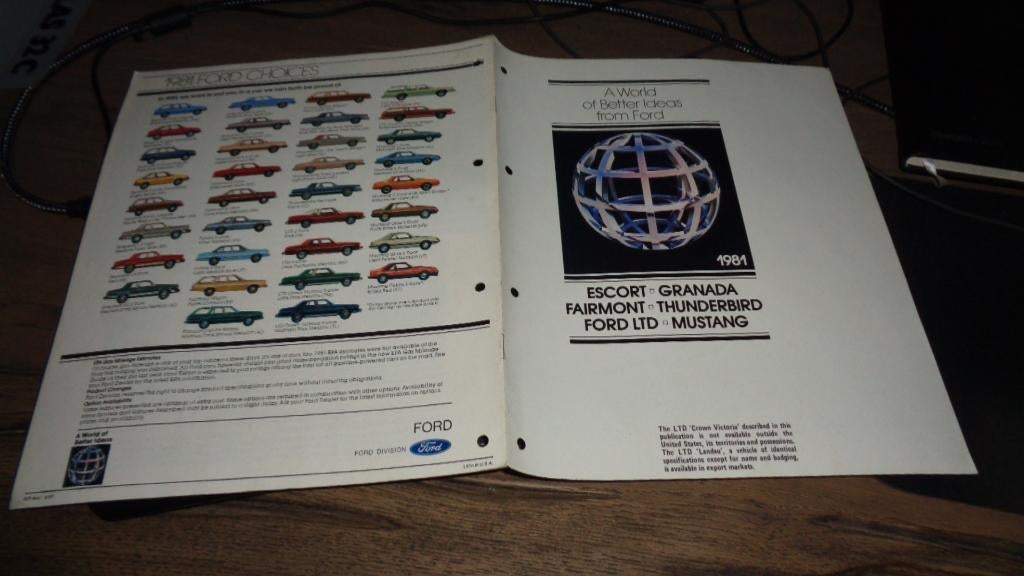 USA Folder  FORD  1981, Verzenden, Gelezen, Ford