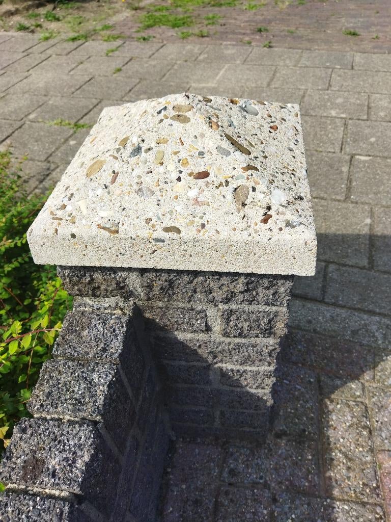 Paalmuts (petje) beton 32 x 32 cm gezocht., Ophalen, Gebruikt