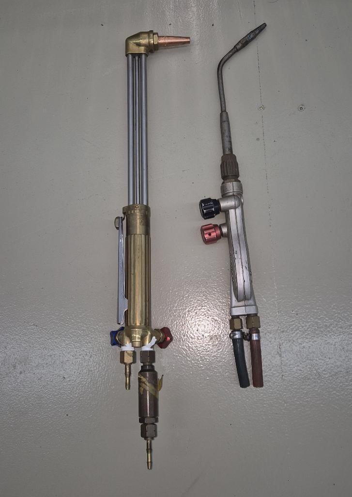 snijbrander complete set incl zuurstof/acetyleen, Doe-het-zelf en Verbouw, Ophalen, Zo goed als nieuw, 250 ampère of meer, Overige typen