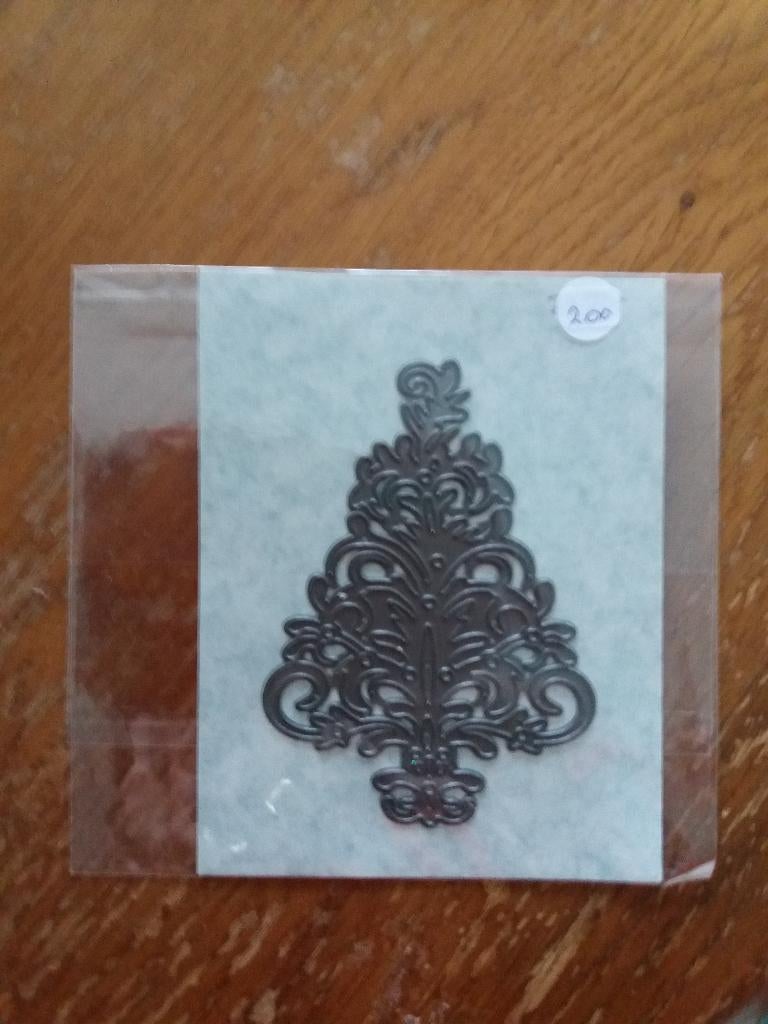 Mal Kerstboom 9 cm., Hobby en Vrije tijd, Kaarten | Zelf maken, Ophalen of Verzenden, Nieuw, Kerst, Pons of Mal