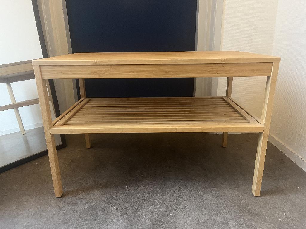 Ikea Nordkisa bankje / bijzettafeltje / schoenenrek, Huis en Inrichting, Kasten | Overige, Ophalen, Gebruikt