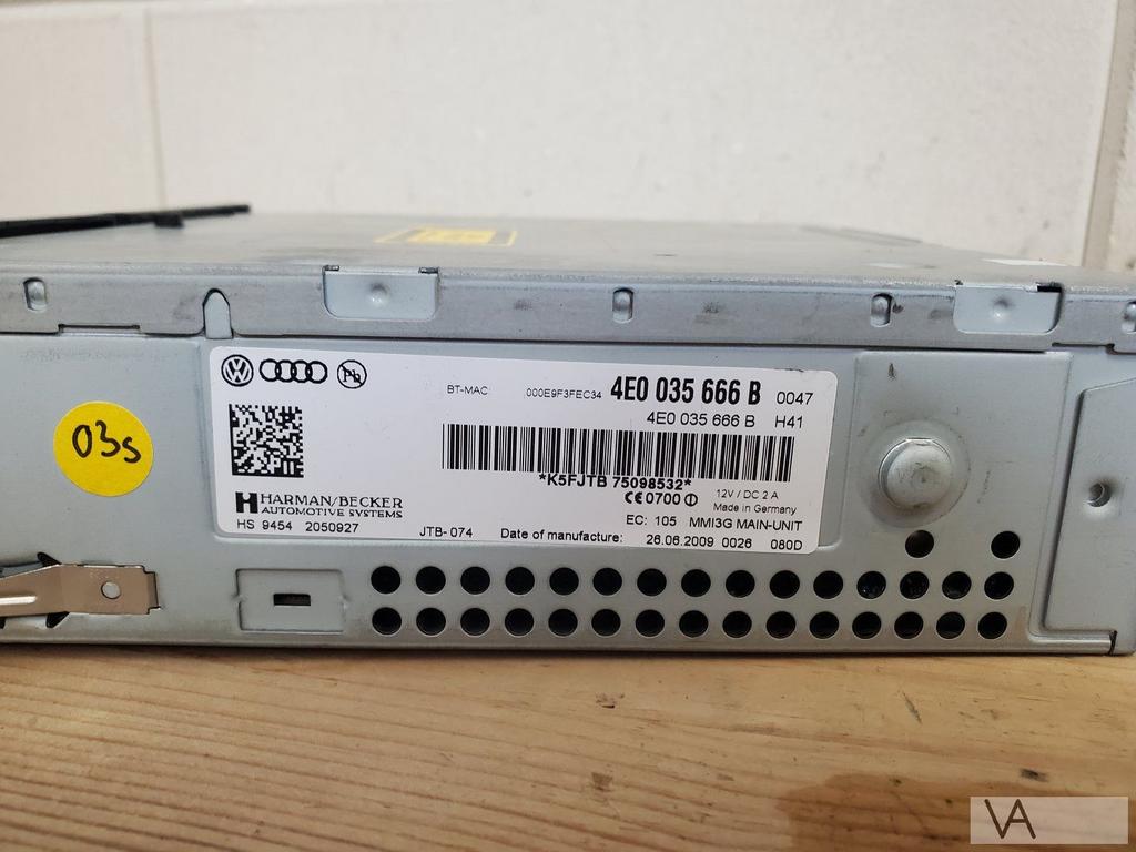 Audi A8 d3 en A6 4f radio navigatie module 4e0035666b mmi, Ophalen of Verzenden, Gebruikt, Audi
