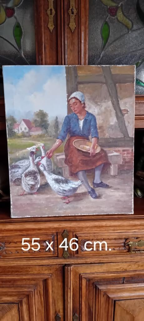 Oud schilderij, Antiek en Kunst, Kunst | Schilderijen | Klassiek, Ophalen of Verzenden