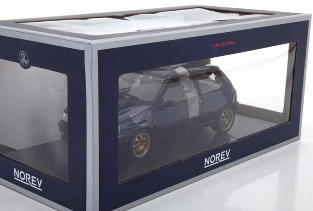 Renault Clio Williams 1993 Blauw schaal 1/18 NOREV 185230, Hobby en Vrije tijd, Modelauto's | 1:18, Verzenden, Nieuw, Auto, Norev