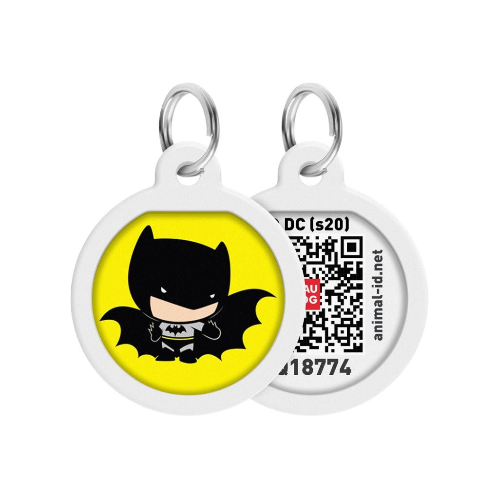 WAUDOG Baby Batman QR Pet Tag 25 mm Geel-Zwart -40% OFF!!!, Dieren en Toebehoren, Ophalen of Verzenden, Nieuw