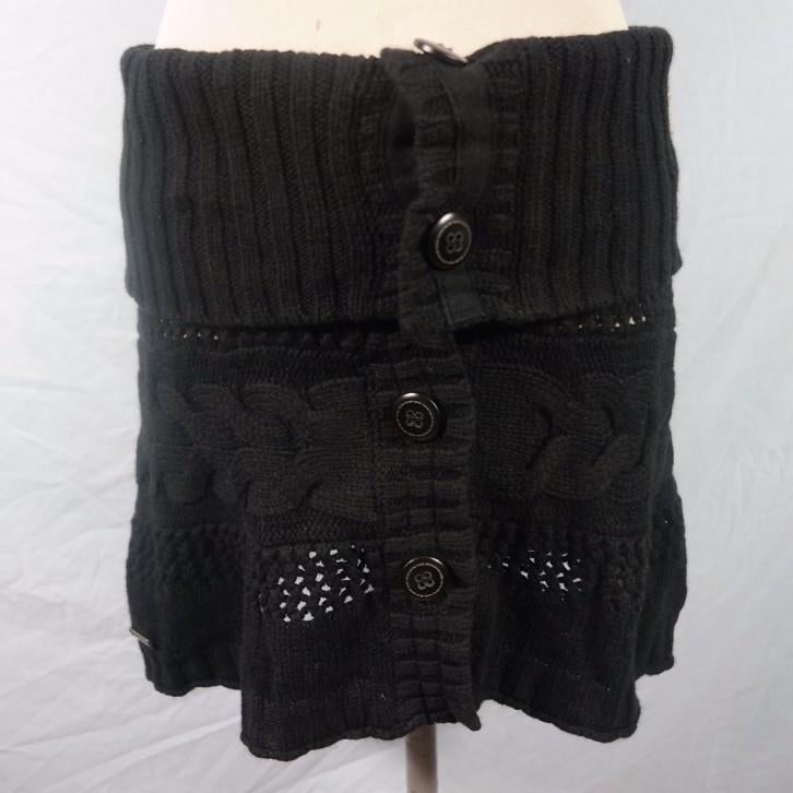 Mooie zwarte gehaakte rok. 40% wol Mt M. Merk Forecast, Kleding | Dames, Rokken, Zo goed als nieuw, Maat 38/40 (M), Zwart, Boven de knie