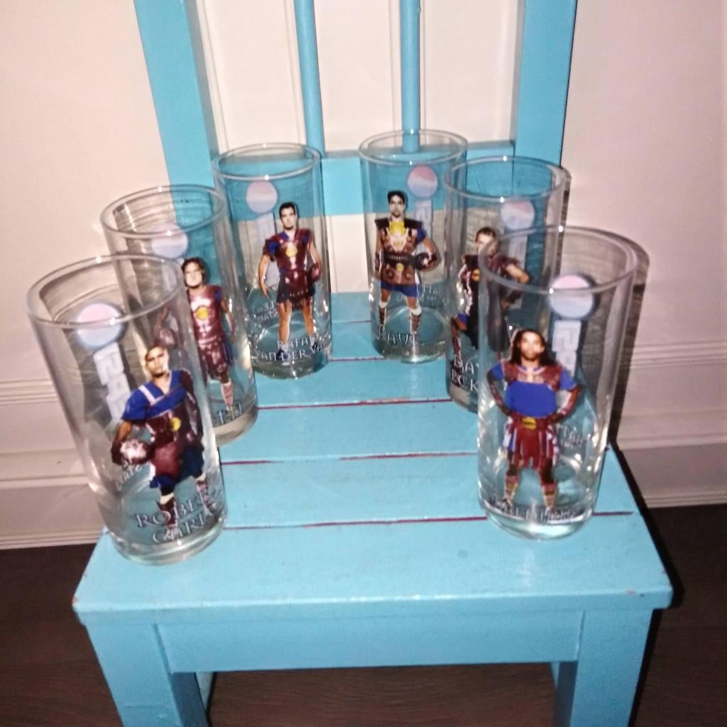 Pepsi glazen battle of the stars 6 stuks, Huis en Inrichting, Keuken | Servies, Ophalen, Glas of Glazen, Gebruikt, Glas