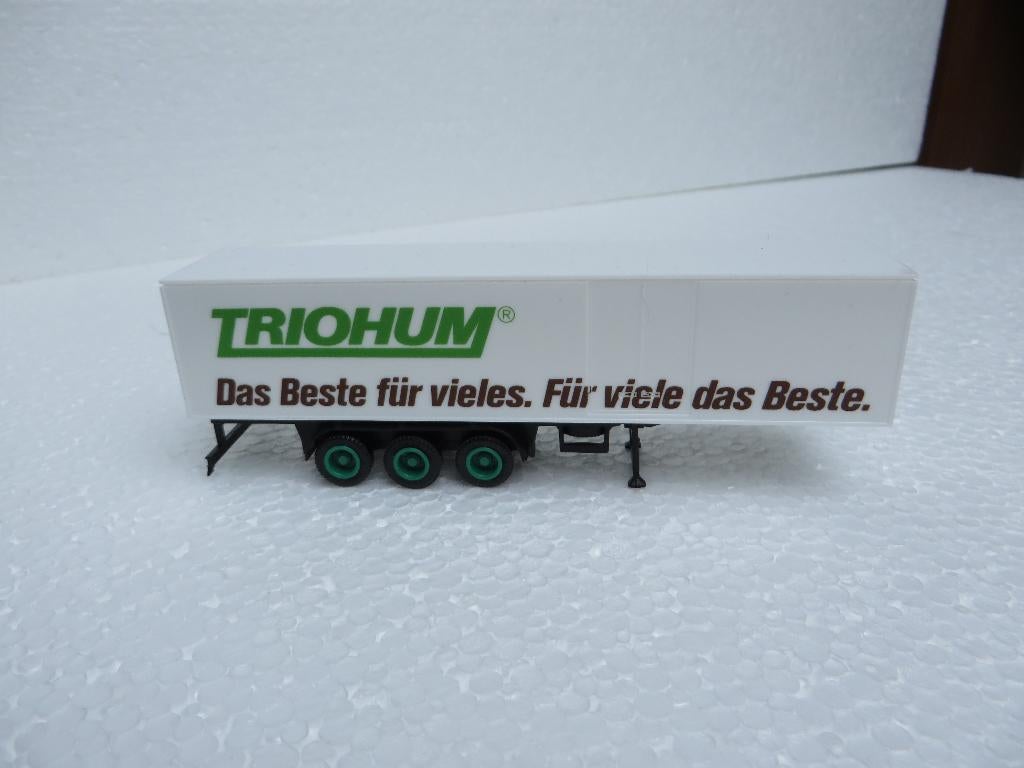 Herpa oplegger Triohum, Ophalen of Verzenden, Zo goed als nieuw, Bus of Vrachtwagen, Herpa