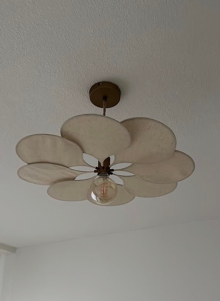 Karwei Hanglamp Linde Beige 57cm - Verstelbaar Snoer, Ophalen, Gebruikt, Stof