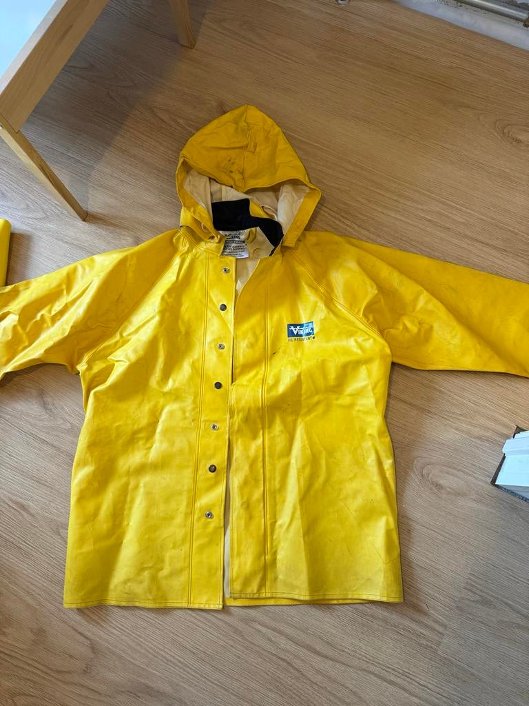 Vikan Regenjas - Geel, Caravans en Kamperen, Regenkleding, Ophalen of Verzenden, Gebruikt, Regenjas, Heren
