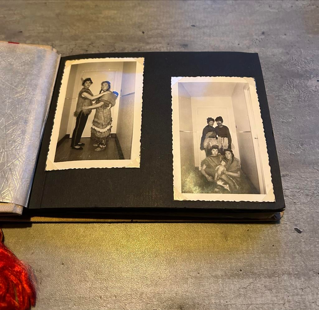 Antiek Belgisch Fotoalbum, vol foto’s, Audio, Tv en Foto, Fotoalbums en Accessoires, Gebruikt, Ophalen of Verzenden, Fotoalbum