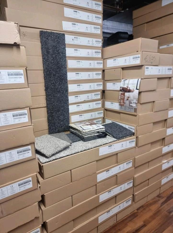 TAPIJTTEGELS DESSO RESTANT RESTPARTIJ VERKOOP MAGAZIJN, Ophalen, Crème, 75 m² of meer, Nieuw