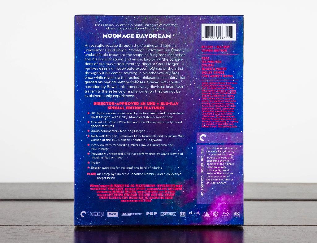Moonage Daydream 4K UHD + Blu-Ray (US Import) Criterion, -, Ophalen of Verzenden, Nieuw in verpakking, Criterion