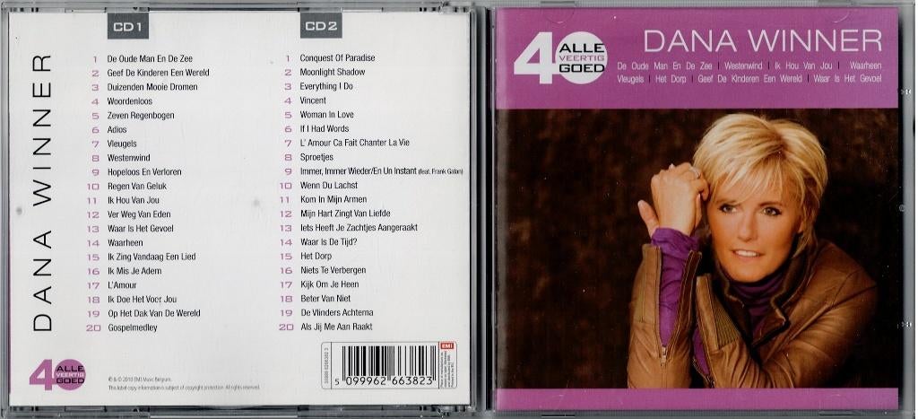 DANA WINNER ALLE 40 GOED, Cd's en Dvd's, Cd's | Nederlandstalig, Ophalen of Verzenden, Zo goed als nieuw, Levenslied of Smartlap