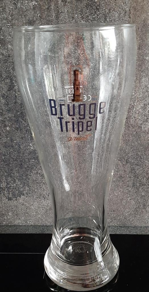 BRUGGE TRIPEL bierglas, Ophalen of Verzenden, Zo goed als nieuw, Glas of Glazen, Overige merken