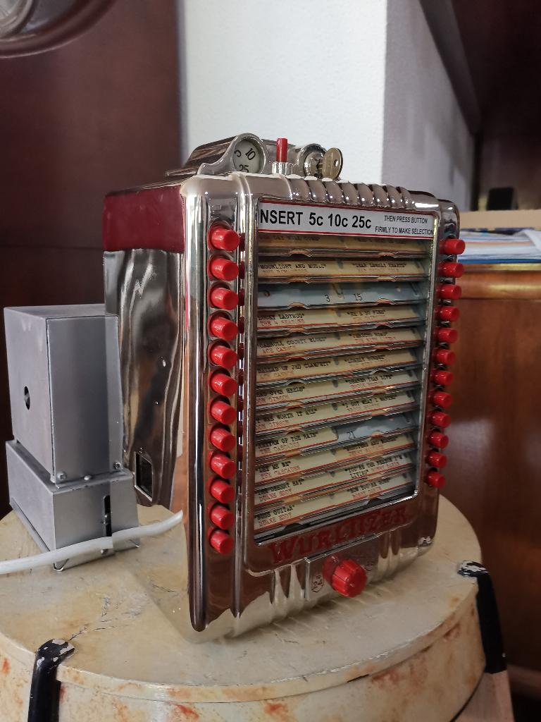 Wurlitzer stepper  248 en Wallbox 4820  48 selectie jukebox, Verzamelen, Ophalen, Zo goed als nieuw, Voor 1950, Wurlitzer