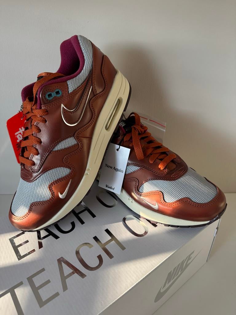 Nike Air Max 1 Patta Waves Dark Russet DS, Kleding | Heren, Schoenen, Nieuw, Sneakers of Gympen, Bruin, Ophalen of Verzenden